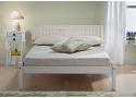4ft6 Double Rio White Washed Wood Painted Shaker Style Bed Frame 2